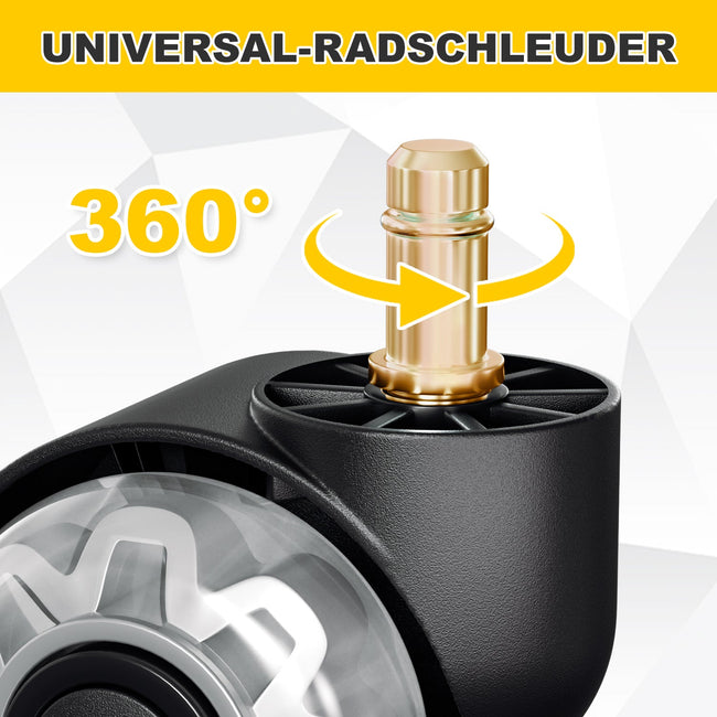 Cosmo Go 5 Stück BürostuhlRollen Drehstuhlrollen 10mm x 22mm Main Image