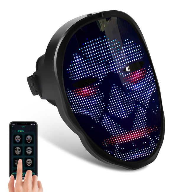 Cosmo Go LED Maske Party Halloween APP-Steuerung Hover Image