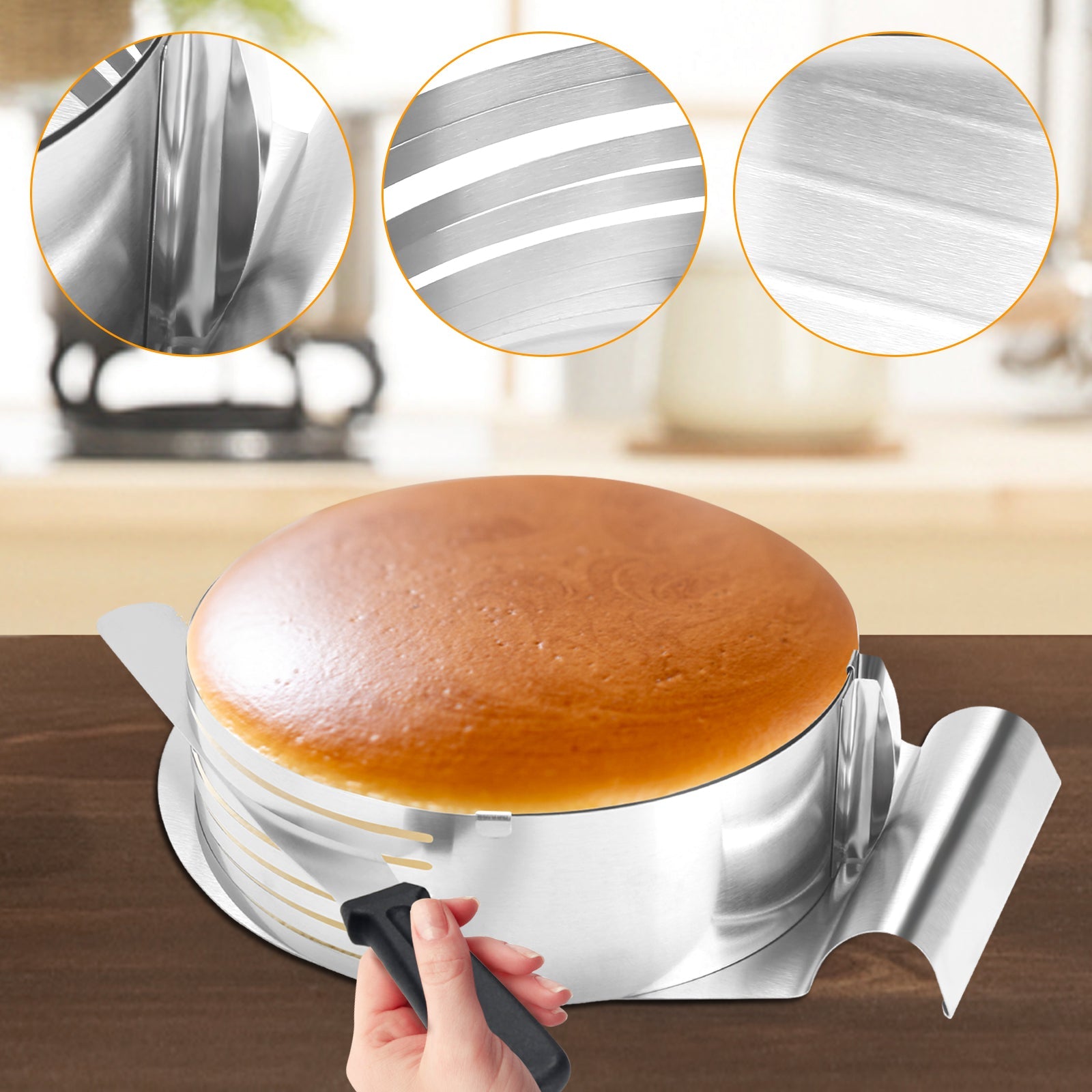 Cosmo Go Torten Set 4tlg Tortenboden Schneidhilfe