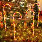 Cosmo Go 4x LED Zuckerstangen Weihnachtsdeko Außenleuchte