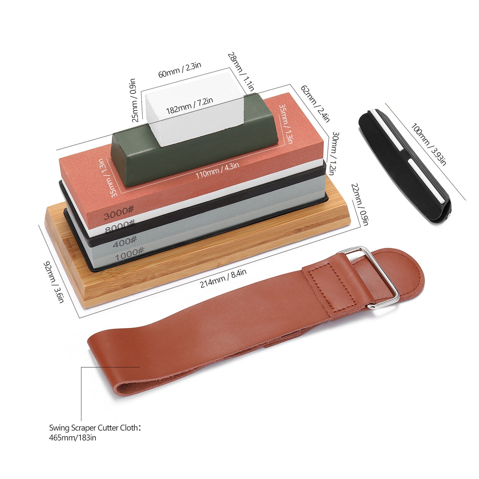 Cosmo Go Abziehstein Schleifstein Set 2-in-1