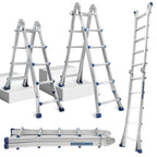 Cosmo Go Teleskopleiter Multifunktionsleiter 3 in 1 Aluleiter