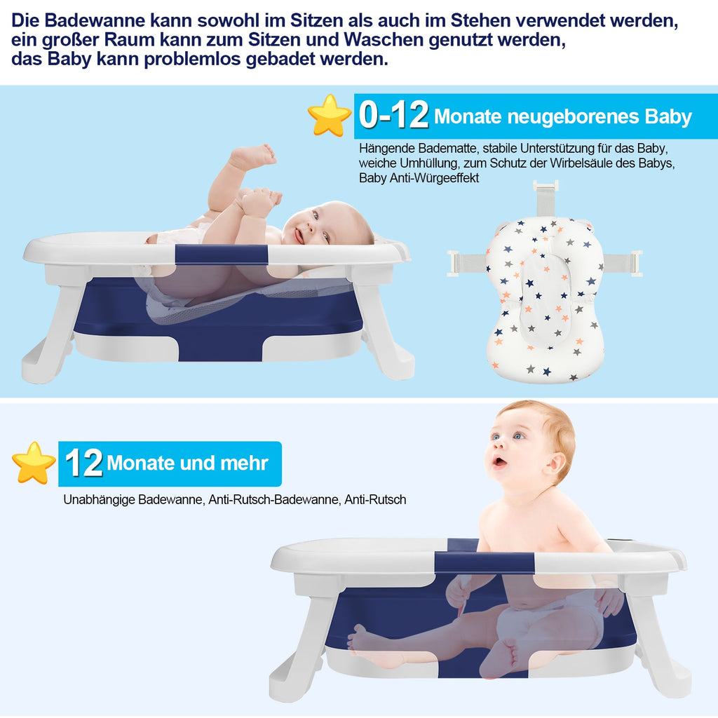 Cosmo Go Baby Badewanne Faltbare mit Thermometer