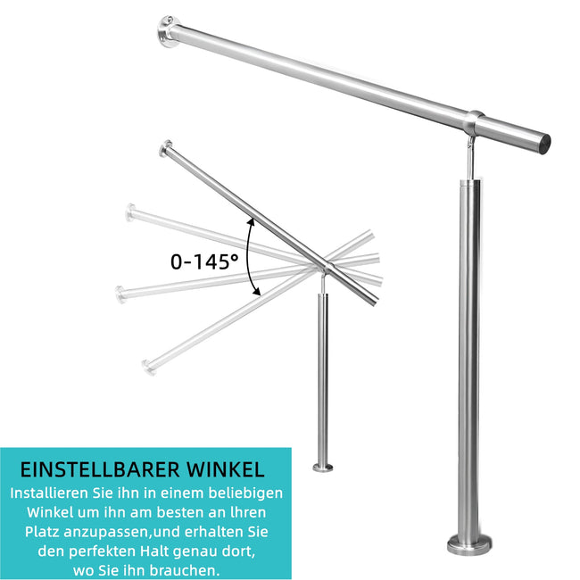 Cosmo Go Eingangsgeländer Edelstahl 80-180cm Main Image