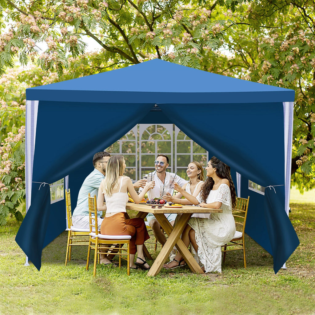 Cosmo Go Pavillon 3x3m Partyzelt Wasserdicht mit Seitenteilen