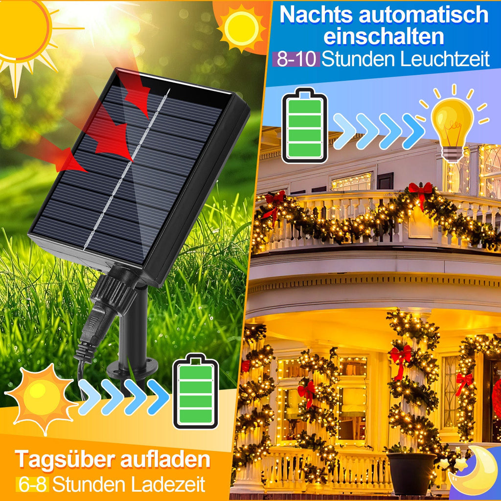 Cosmo Go Solar Lichterkette mit Fernbedienung 30m-100m
