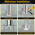 Cosmo Go Eingangsgeländer Edelstahl 80-180cm