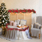 Cosmo Go 180 cm Weihnachten Girlande mit roten Beeren