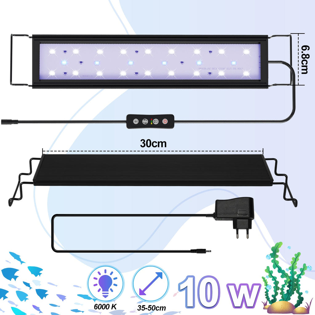 Cosmo Go LED Aquarium Beleuchtung Weiß Blau Licht