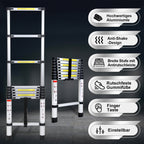 Cosmo Go Teleskopleiter Aluminium Belastbarkeit bis zu 150kg 2.6m-5m