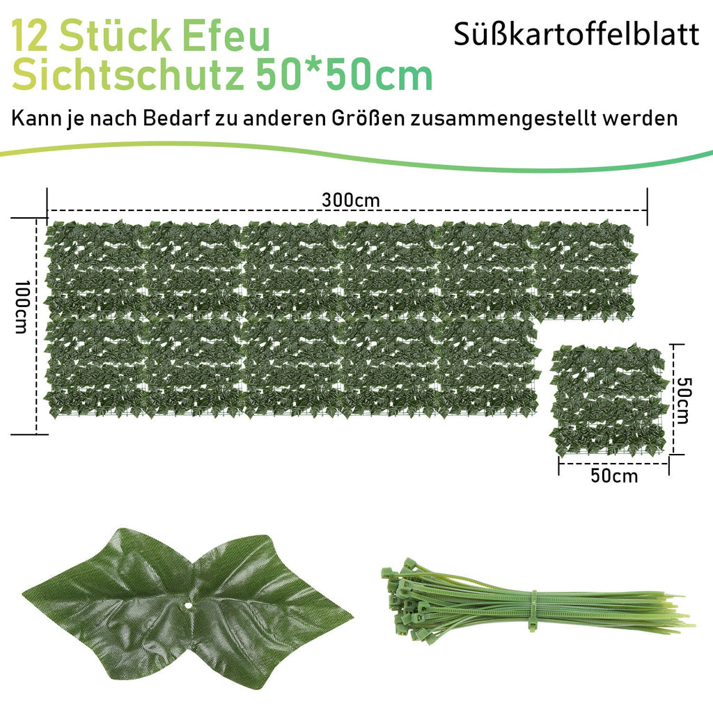 Cosmo Go Künstliche Efeu Hecke Sichtschutz