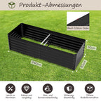 Cosmo Go Metall Hochbeete Hochbeete-Kit mit Stützstangen für Garten