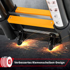 Cosmo Go 5M Alu Teleskopleiter Klappleiter mit Rädern und Dreiecksstabilisator Schwarz