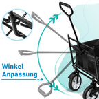 Cosmo Go Bollerwagen Transportwagen mit Dach Faltbar 80kg Belastbarkeit