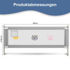 Cosmo Go Bettgitter Kinderbettgitter Höhenverstellbar