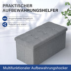 Cosmo Go Sitzhocker mit Stauraum Aufbewahrungsbox 76x38x38cm