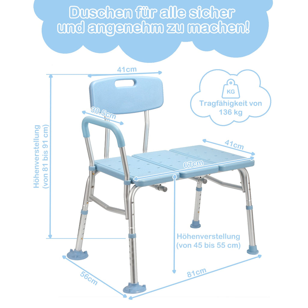 Cosmo Go Badewannensitz Duschhocker Höhenverstellbarer