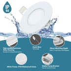 Cosmo Go LED Einbaustrahler 6W/9W/12W/18W  IP44