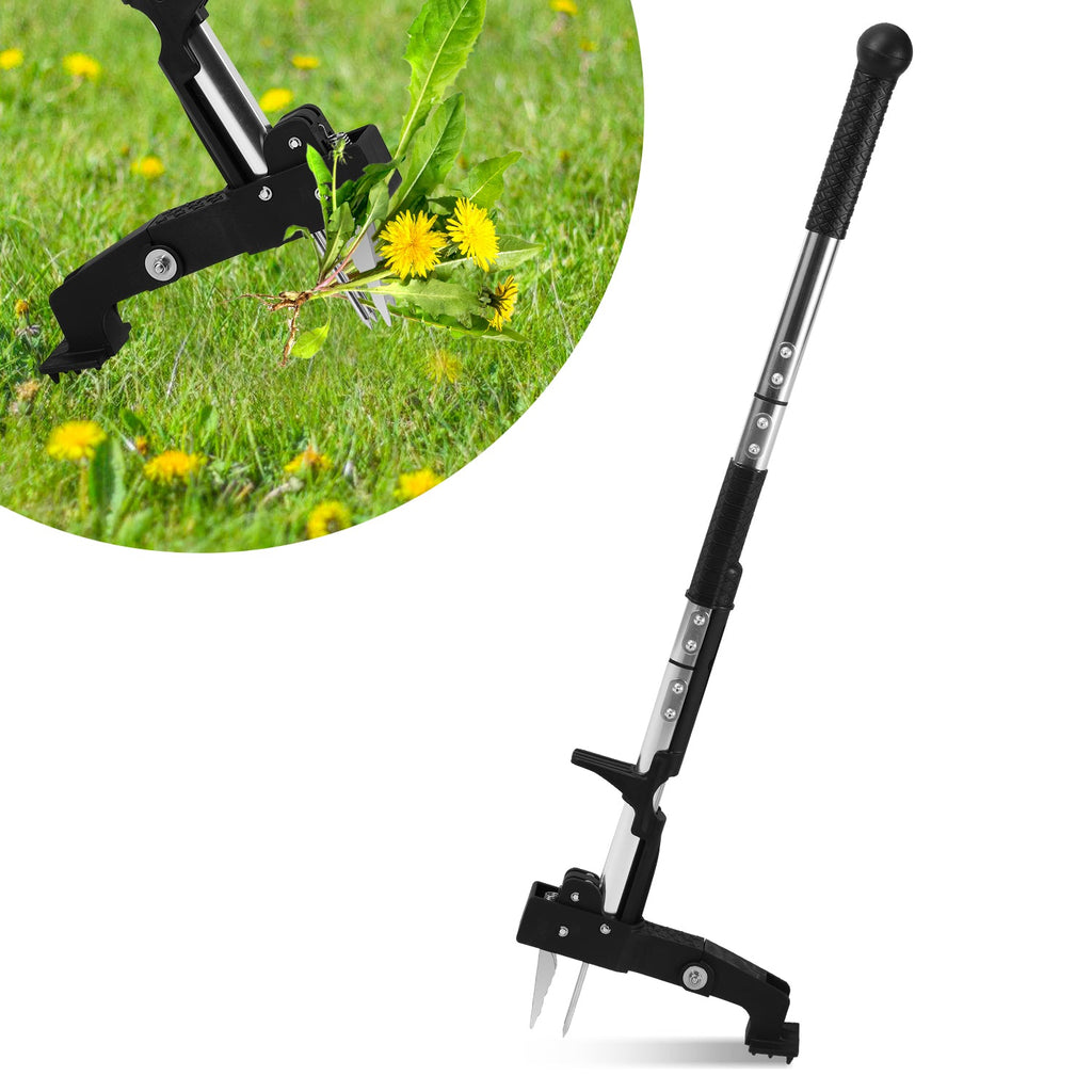 Cosmo Go Unkrautstecher Löwenzahnstecher mit Stiel,Auswerfer und Fußpedal