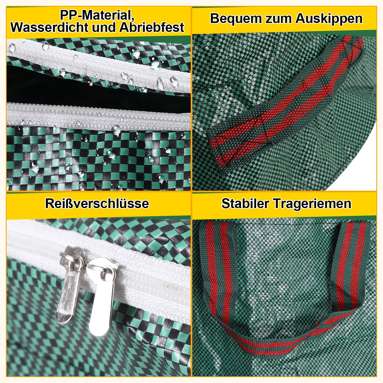 Cosmo Go Gartenabfallsack Gartensack 272L mit Deckel