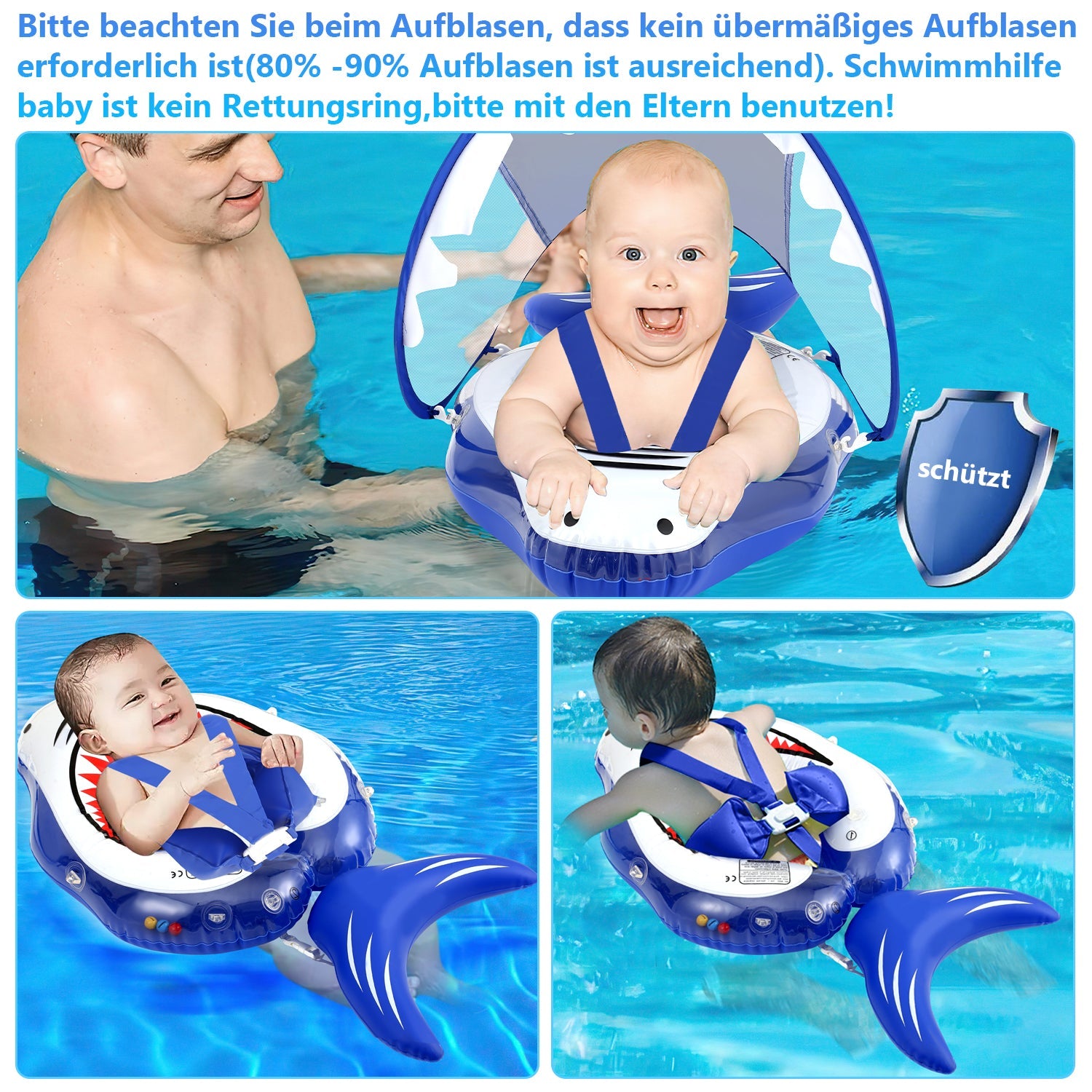Cosmo Go Baby Schwimmring Schwimmender Aufblasbare