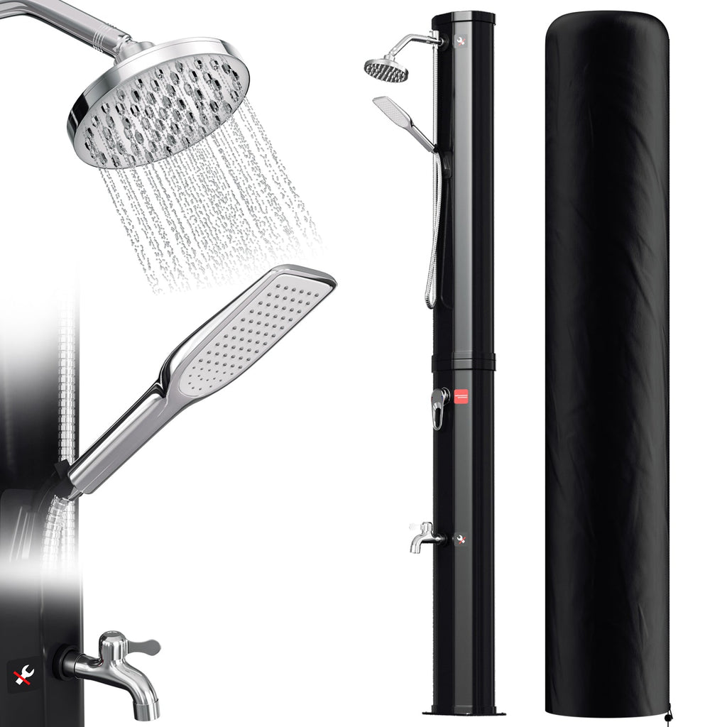 Cosmo Go 40L Solardusche Gartendusche Inkl. Schutzhaube und Handbrause