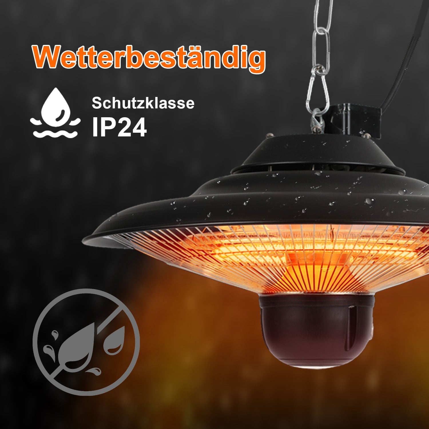 Cosmo Go Heizstrahler Infrarot 2000W Deckenheizstrahler