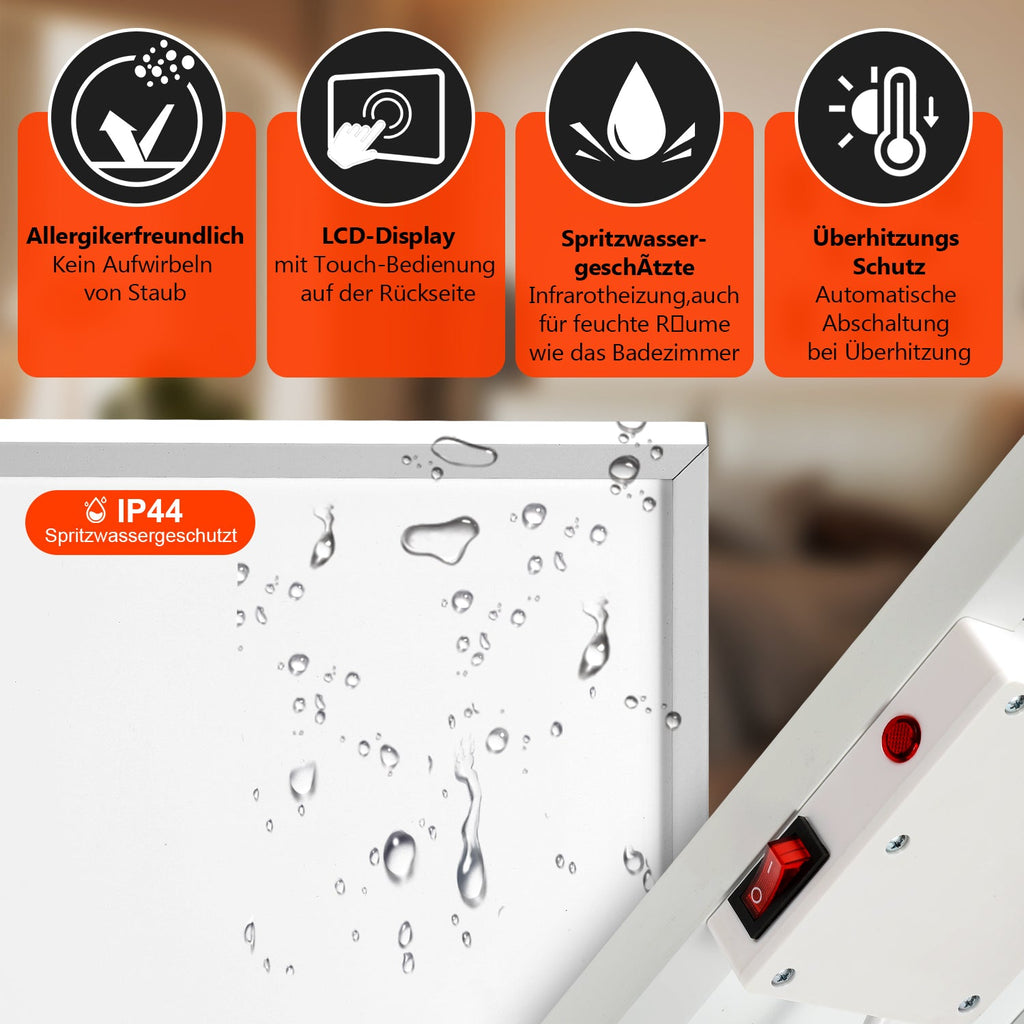 Cosmo Go Infrarotheizung Thermostat APP Fernbedienung 300-1200 W