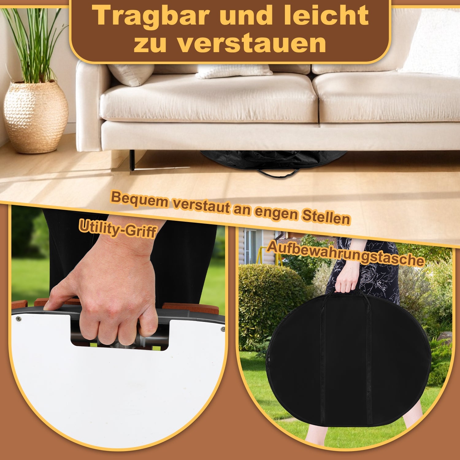 Cosmo Go Bodendusche Gartendusche mit Fußrad und 22 Kupferdüsen