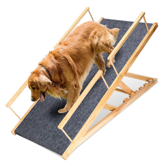 Cosmo Go Hunderampe Hundetreppe aus Holz Hover Image