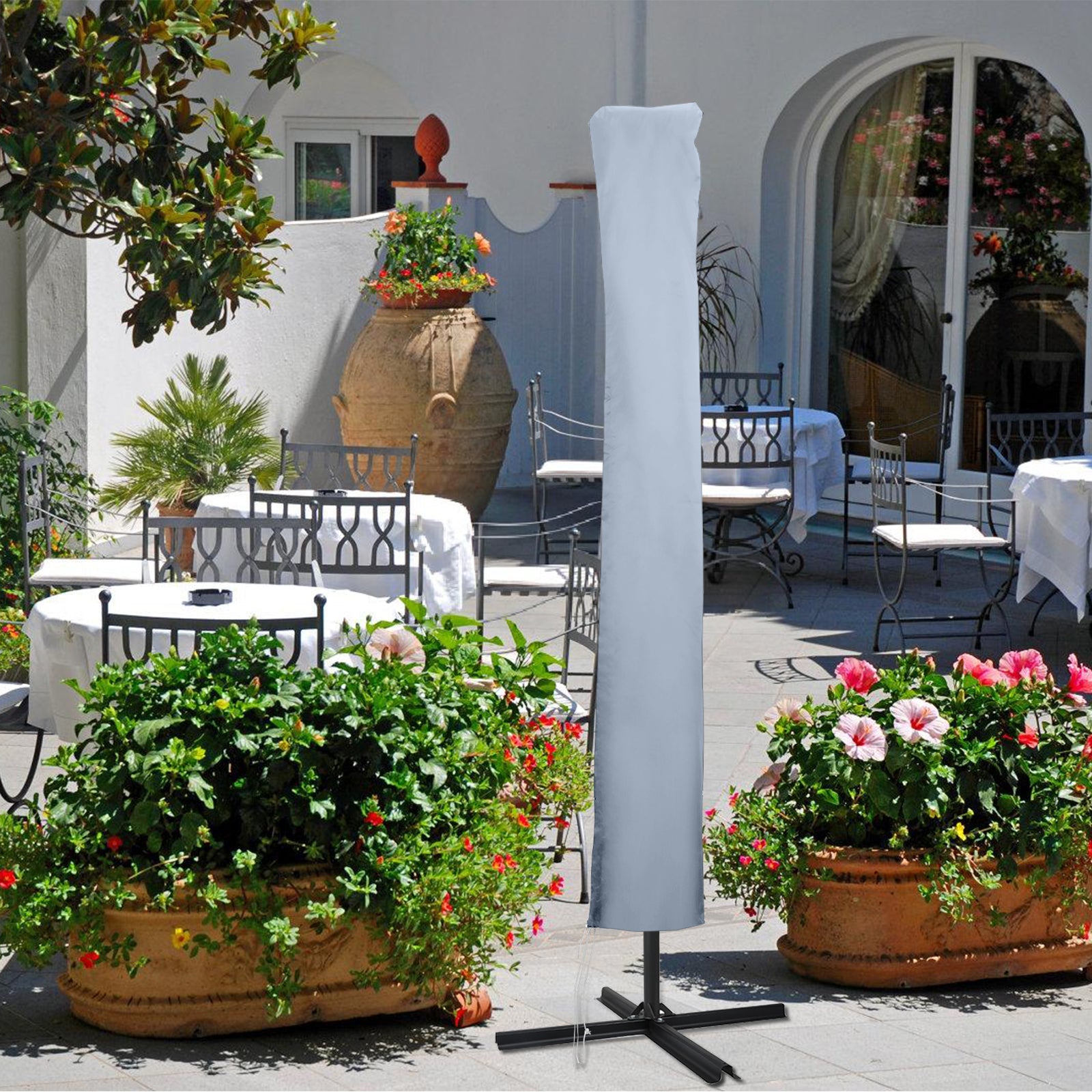 Cosmo Go Sonnenschirm Schutzhülle Abdeckung mit Stab