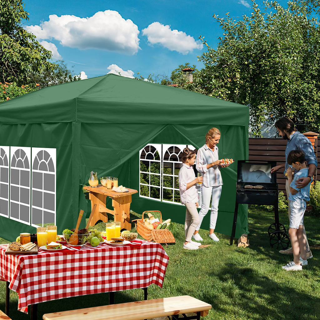 Cosmo Go Pop-Up Pavillon Gazebo 3x3m mit Seiten