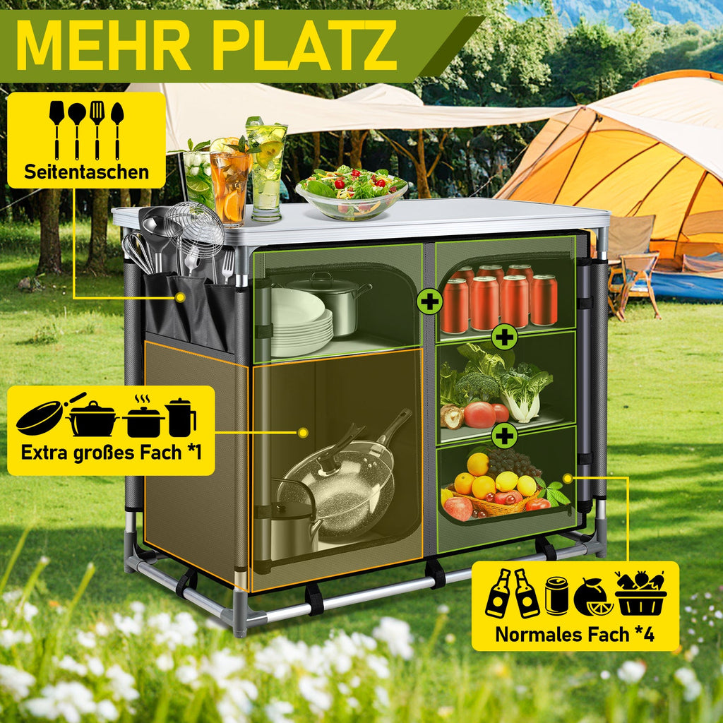 Cosmo Go Campingküche Campingschrank Faltschrank