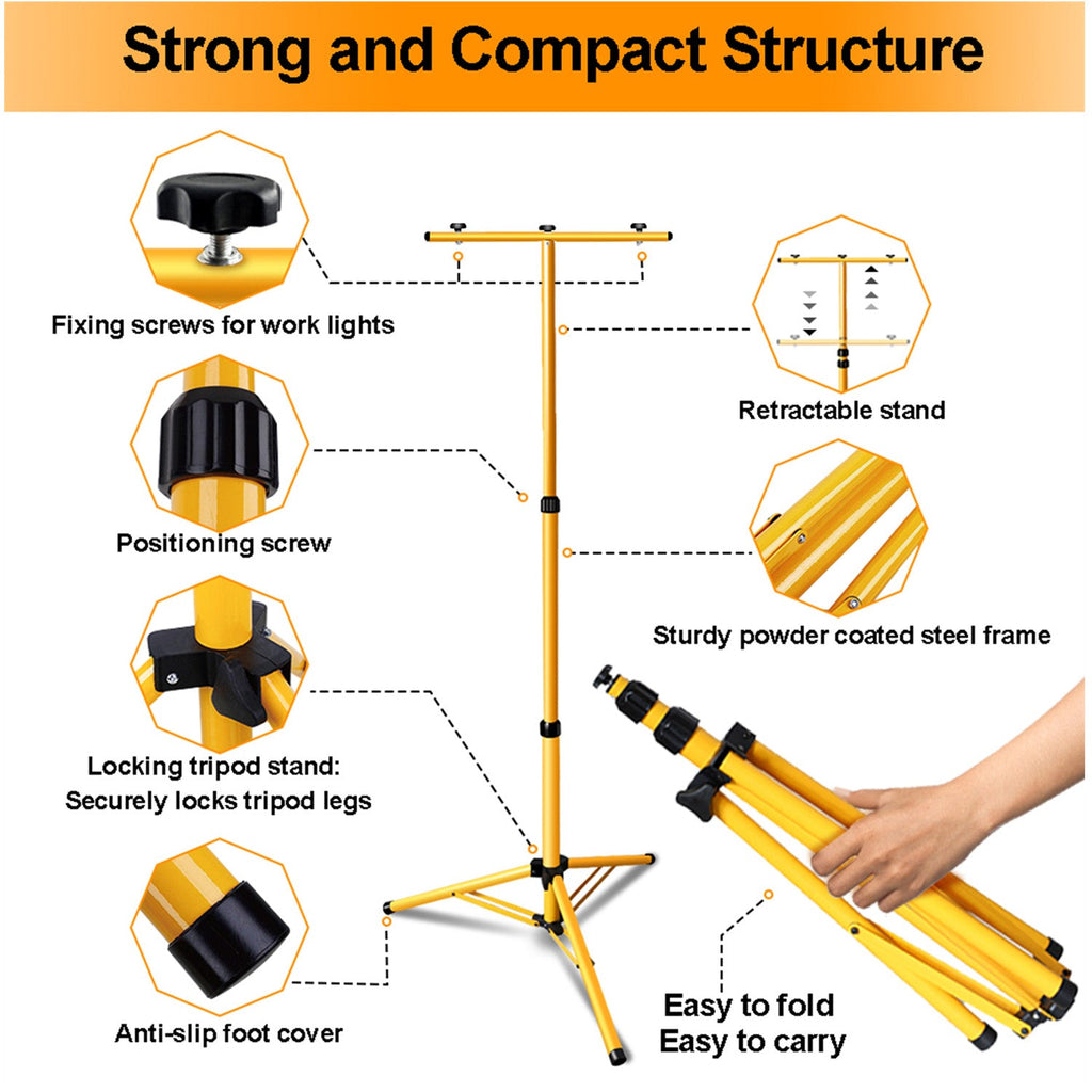 Cosmo Go Teleskop Stativ für Baustrahler(Doppelhalterung)