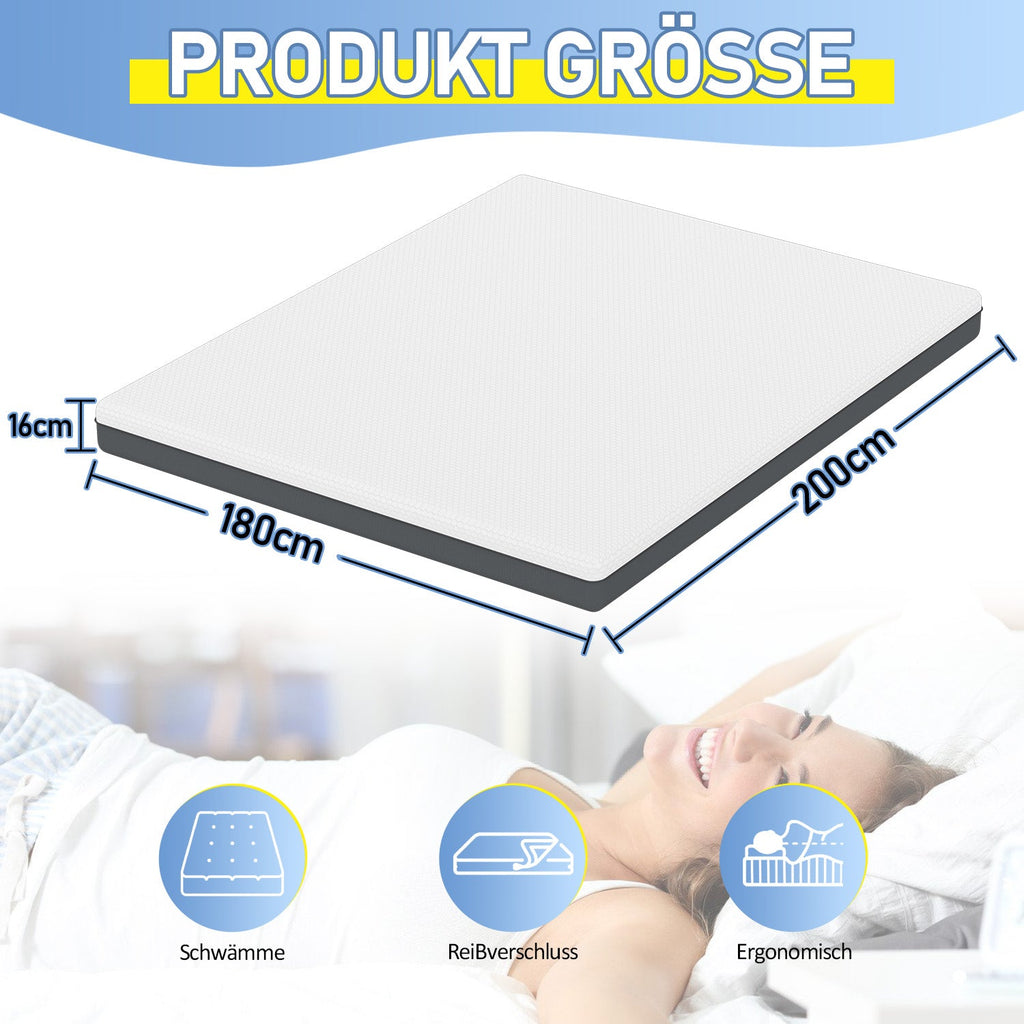 Cosmo Go Matratze Memory-Schaummatratze Ergonomische H3
