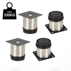 Cosmo Go 4er Set Möbelfüße Edelstahl Verstellbare