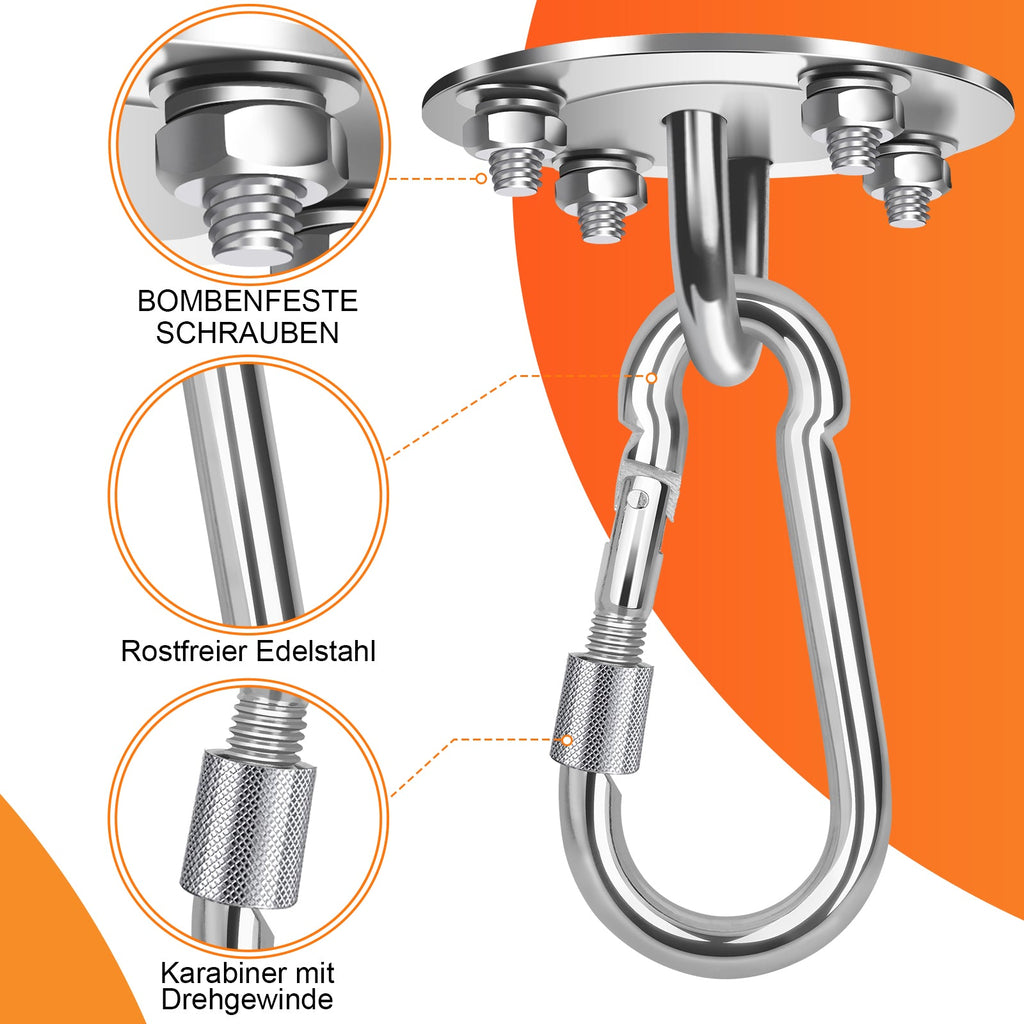 Cosmo Go 2 Stück Deckenhaken Edelstahl