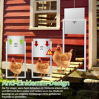 Cosmo Go Automatische Hühnerklappe mit Lichtsensor, Zeitschaltuhr, LED Display