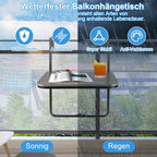 Cosmo Go Balkontisch klappbar Hängetisch