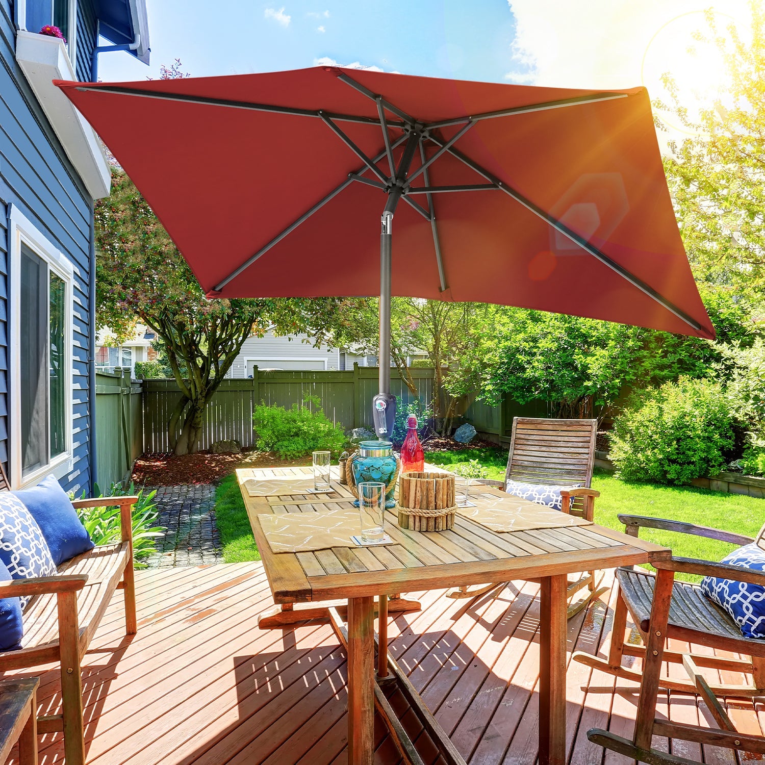 Cosmo Go Sonnenschirm 210x140 / 300x200cm Rechteckig