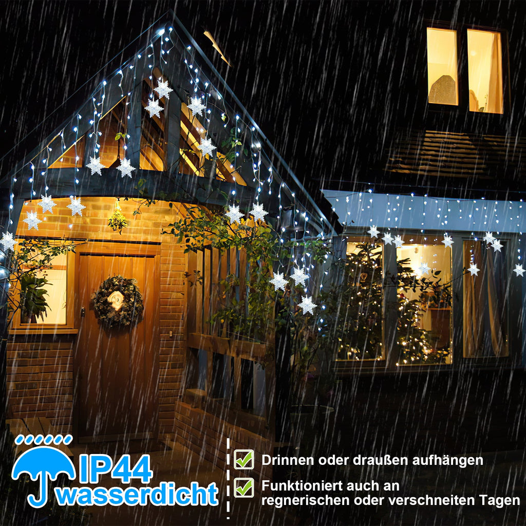 Cosmo Go LED Lichterkette Schneeflocke IP44