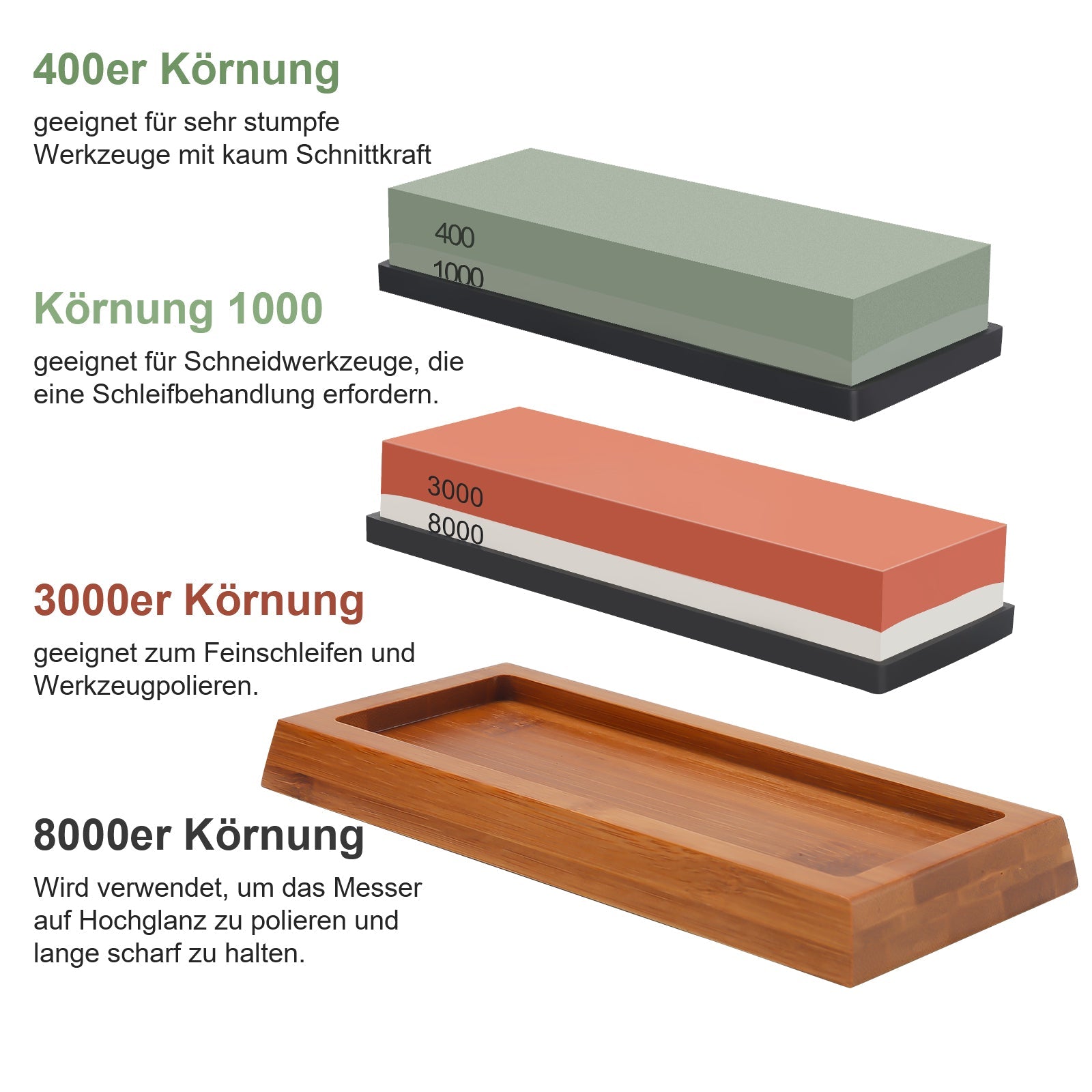 Cosmo Go Abziehstein Schleifstein Set 2-in-1