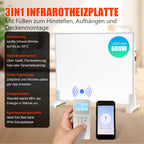 Cosmo Go Infrarotheizung Thermostat APP Fernbedienung 300-1200 W