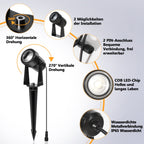 Cosmo Go LED Gartenbeleuchtung Gartenleuchte Warmweiß IP65 6er Set