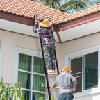 Cosmo Go Teleskopleiter Aluminium mit Langsamer Schrumpfungsfunktion und Abnehmbarem Haken