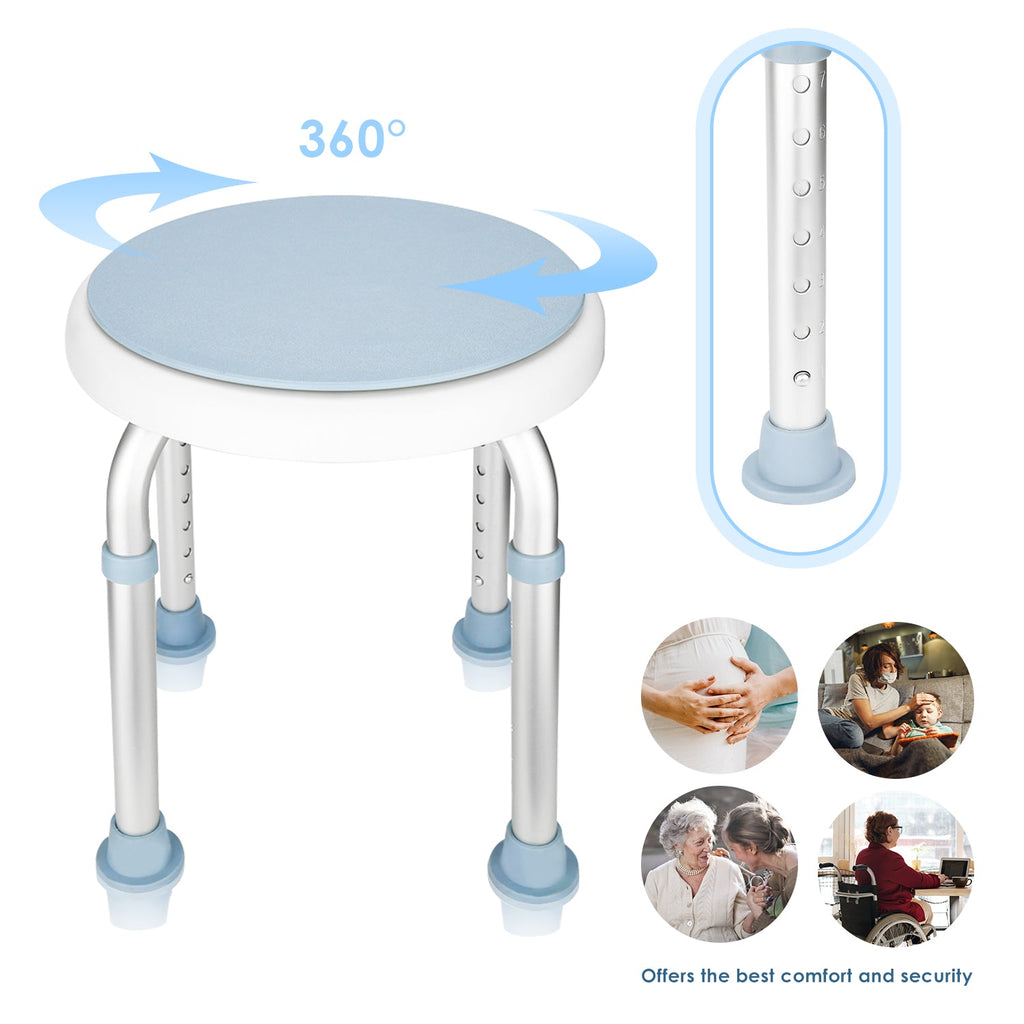 Cosmo Go Duschhocker Duschstuhl 360°Drehbarer
