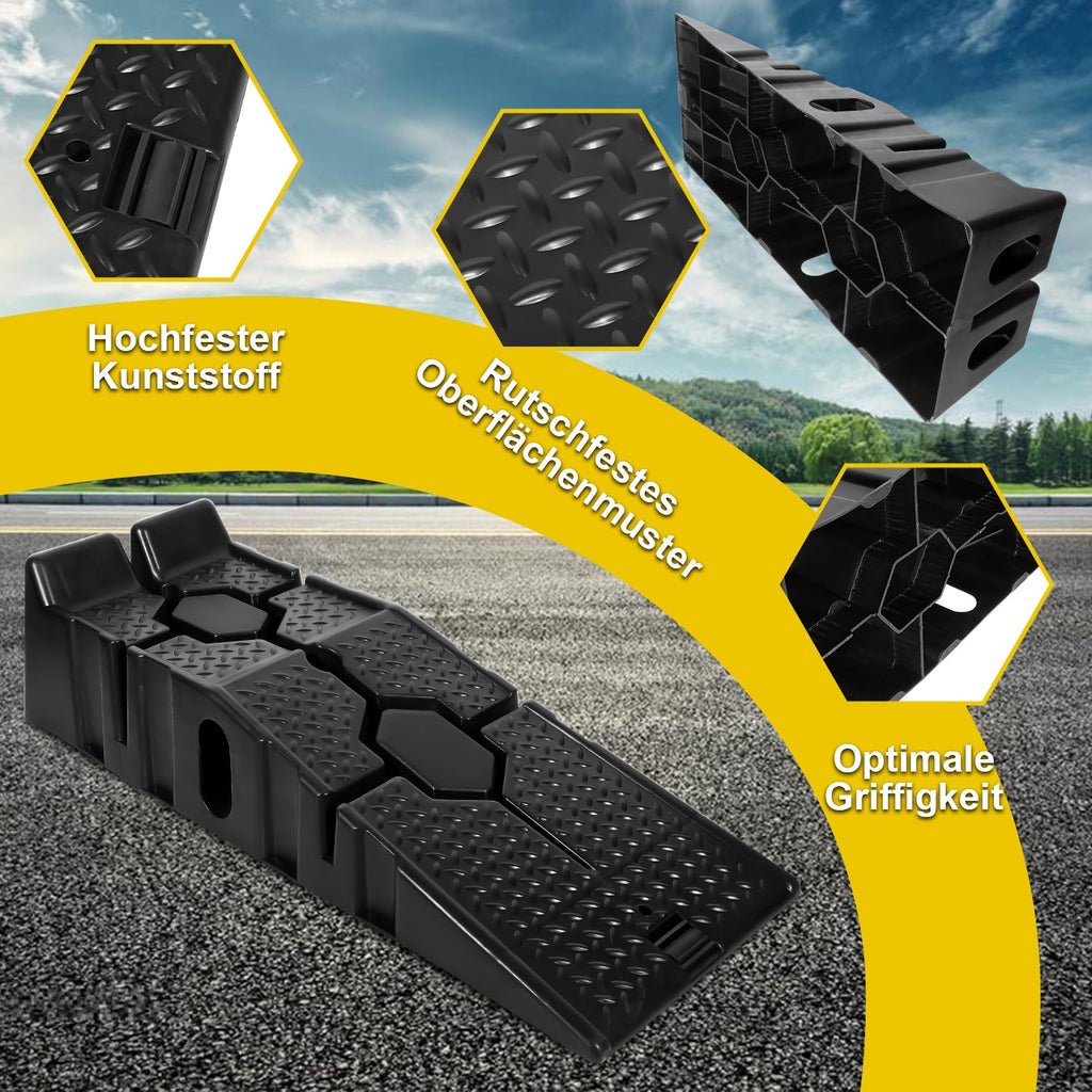 Cosmo Go 2er-Set Kunststoff Auffahrrampe bis 2.5T