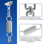 Cosmo Go 2 Stück Deckenhaken Edelstahl Schwingfeder