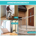 Cosmo Go Eingangsgeländer Edelstahl 80-180cm