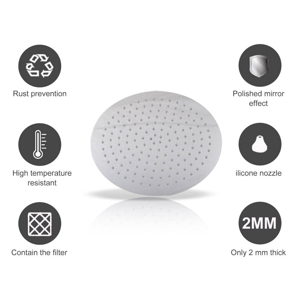 Cosmo Go  Regendusche Duschkopf Edelstahl 304